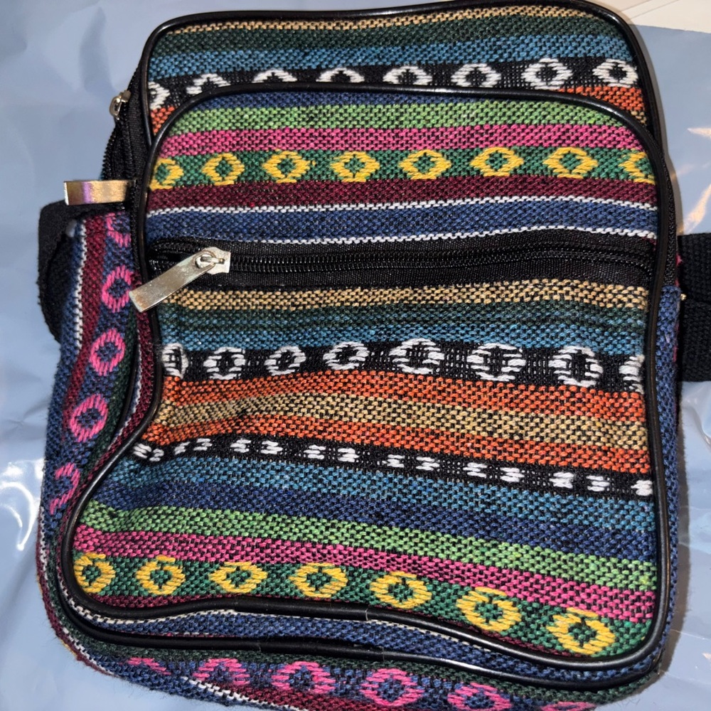 Multicolor Striped Women's Bag